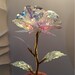 Artificial Crystal Rose Flowers Unique Graduation Gifts Colorful ...