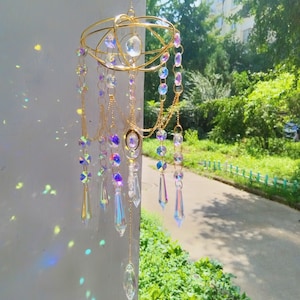 Crystal Sun Collector, Wind Chime, Glass Prism, Wind Chime, Teardrops, Rainbow Maker, Pendant, Ornament