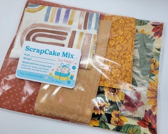 Fall Floral Fabric Scraps Bundle – Autumn Leaves & Quilting Cotton Pack