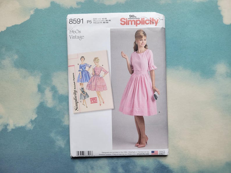 Vintage Dress Sewing Patterns Bundle | 1950s 1960s 1970s Dresses ...