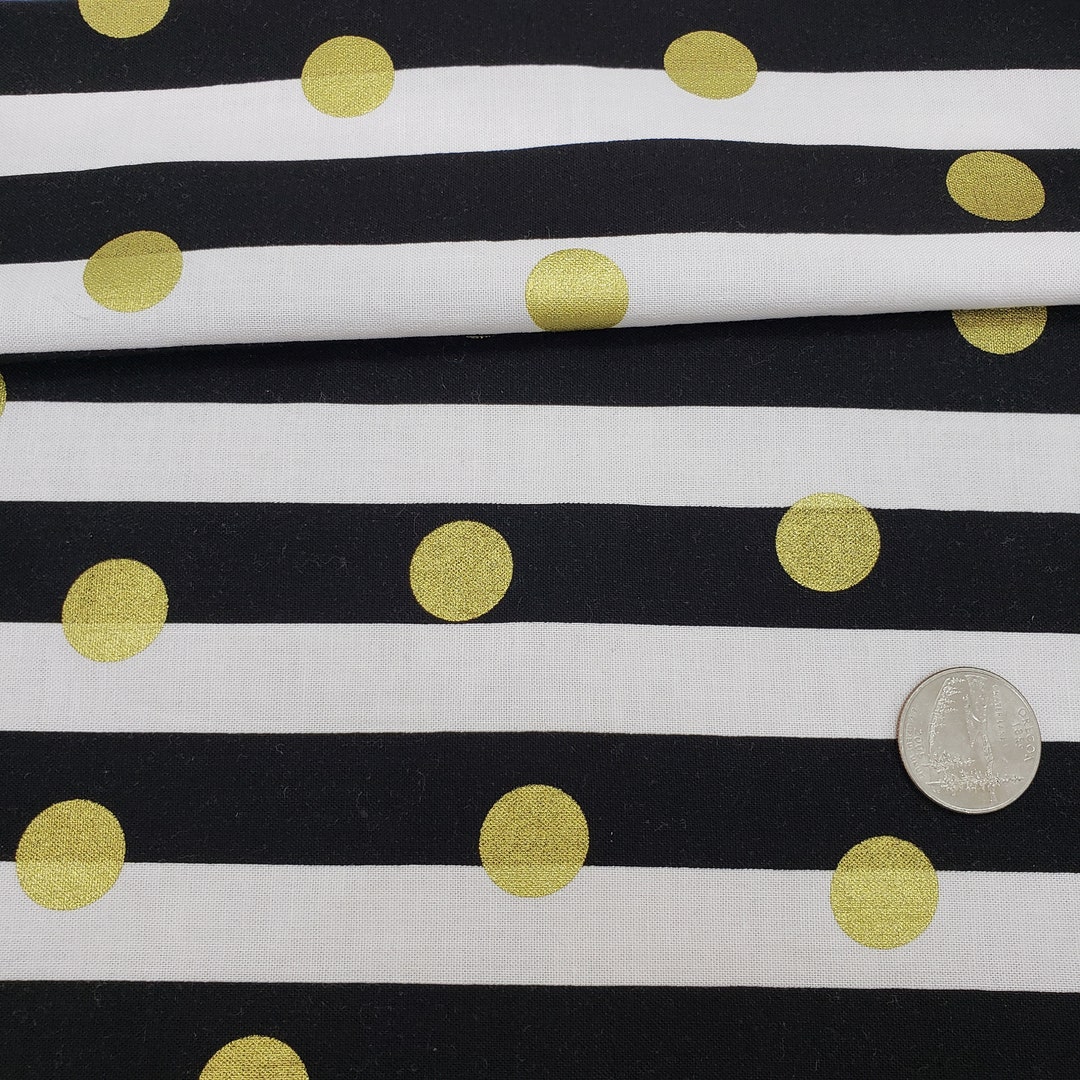 Gold Dots Quilt Cotton Fabric by the Yard or 1/2 Yard Etsy