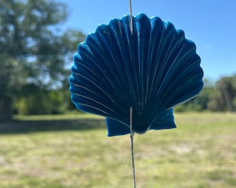 Blue Sea Shell Wind Chime