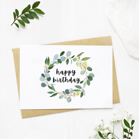 Happy Birthday Printable Card Birthday Gift Tag Birthday - Etsy