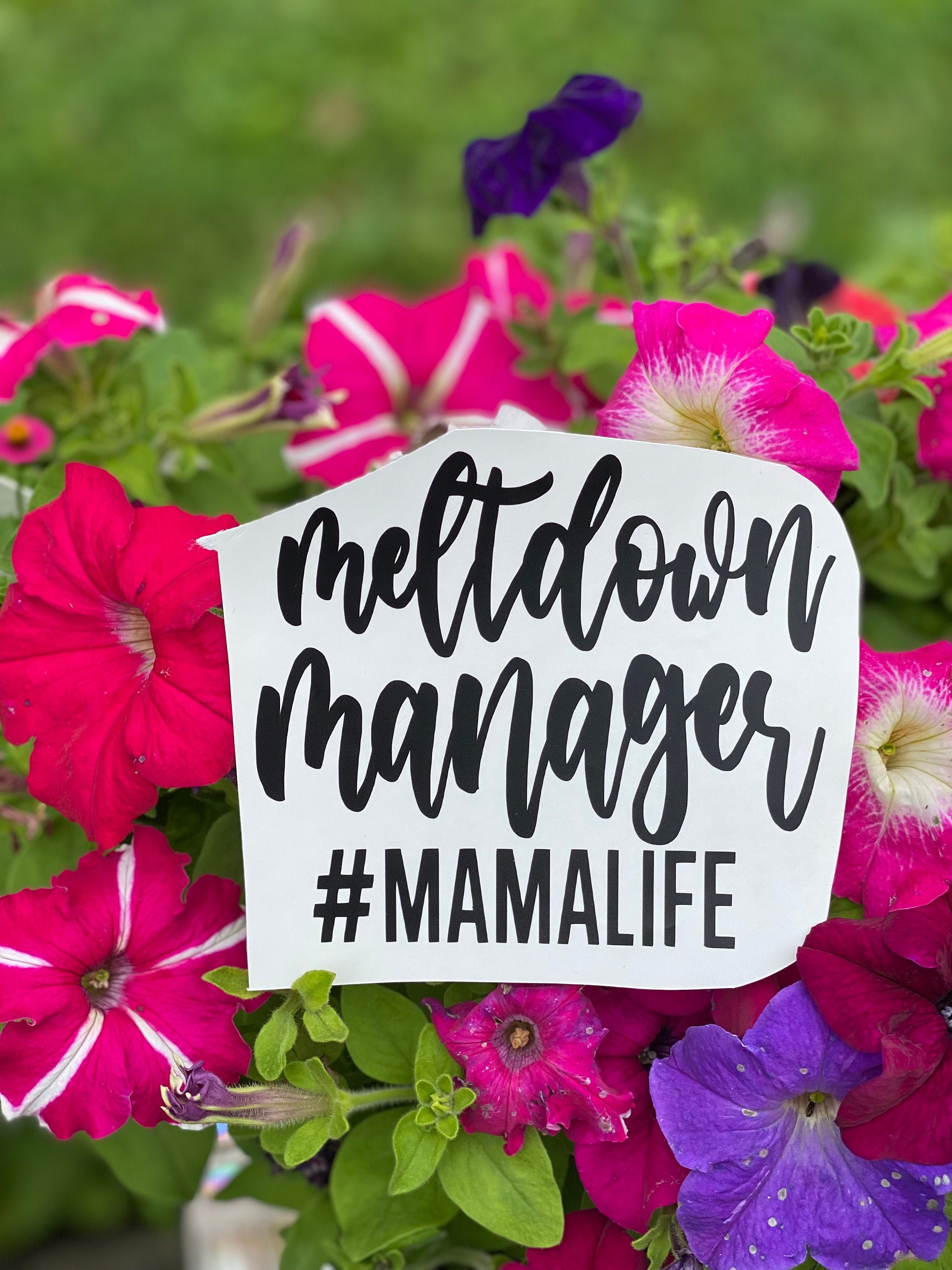 Meltdown Manager mamalife/ Funny Vinyl Decal/decal for Car Etsy