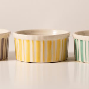 Keramische schaaltjes set van 3 | Dessert- en dipschaaltjes | Sausschalen | Handgemaakt serviesgoed | Feesttafeldecoratie | Idee voor kerstcadeau