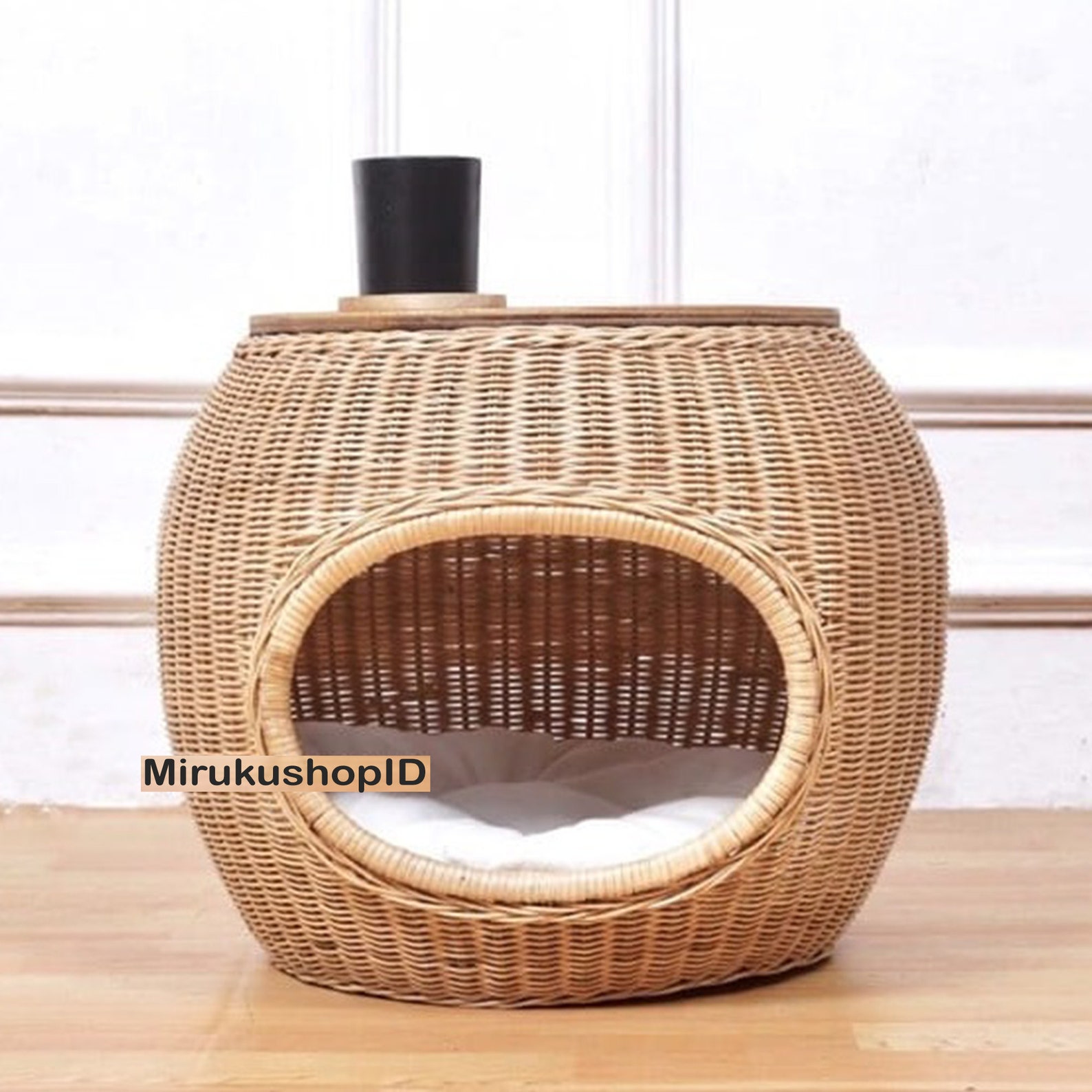 Rattan Cat House Rattan Cat Cave Rattan Cat Igloo Etsy