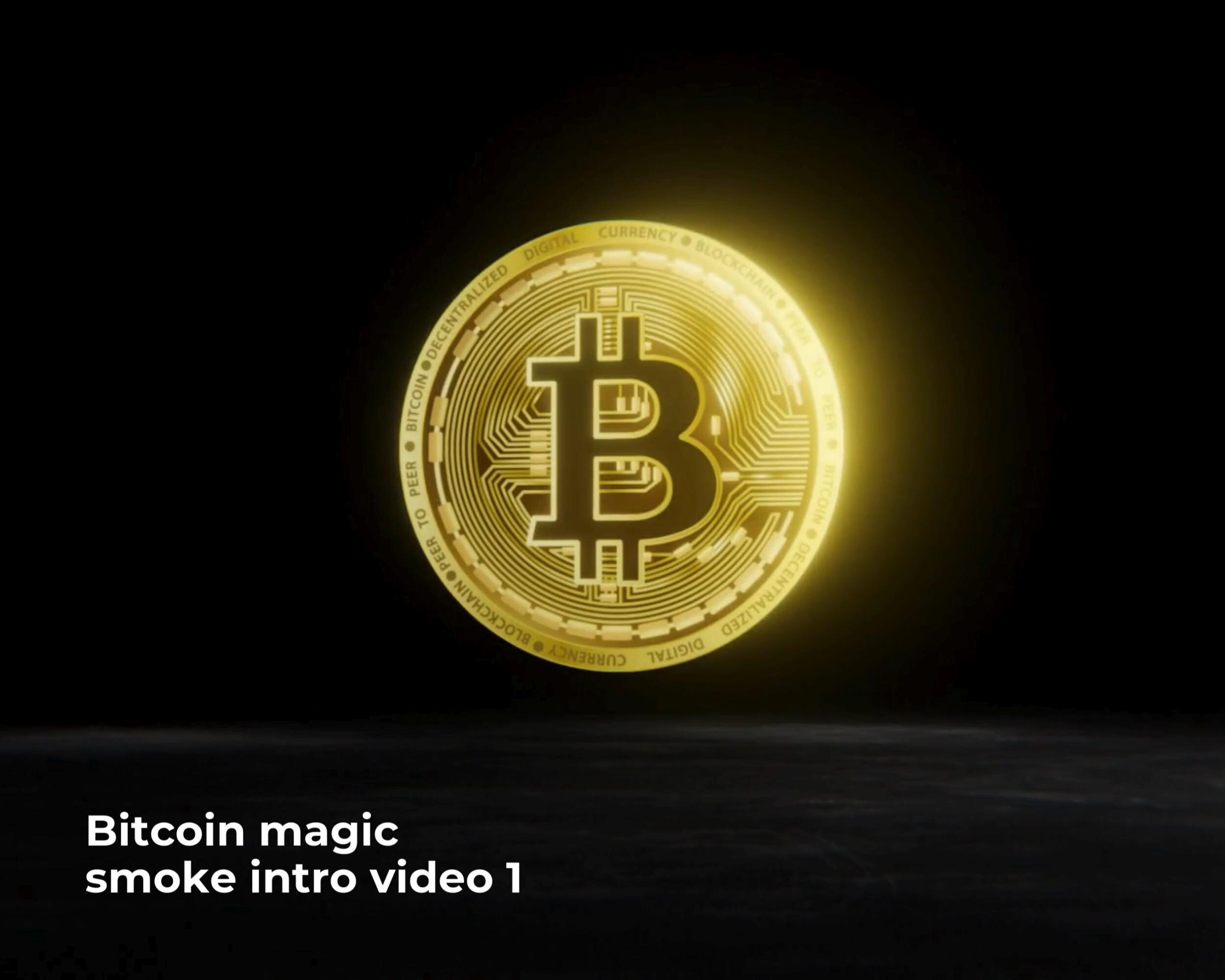 Bitcoin Intro Video: Gold Coin, Silver Coin Animation (MP4 Digital Download)