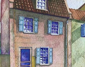 Old house - watercolor