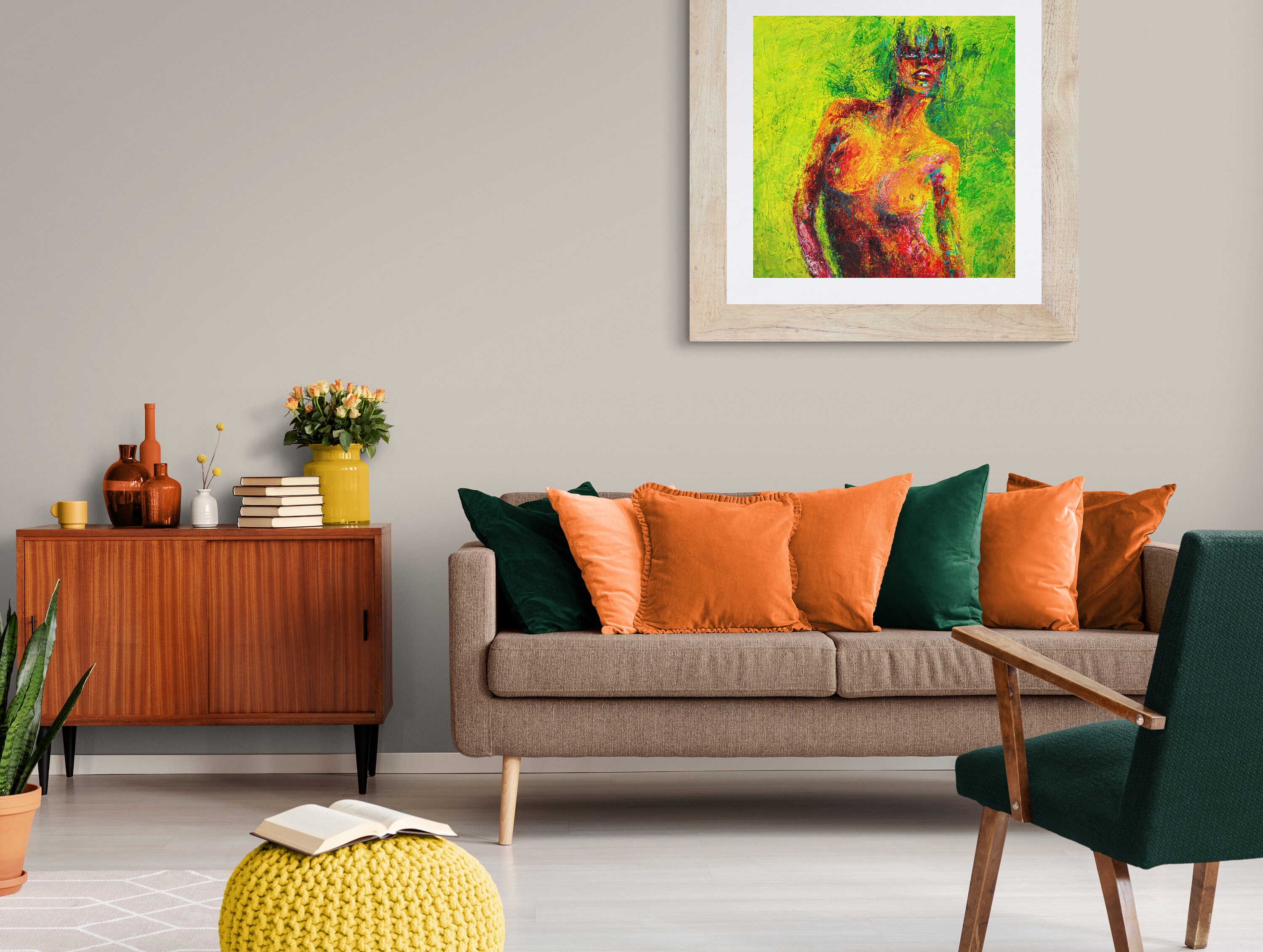 Great Modern Wall Art Colorful Nude Printable Art Etsy