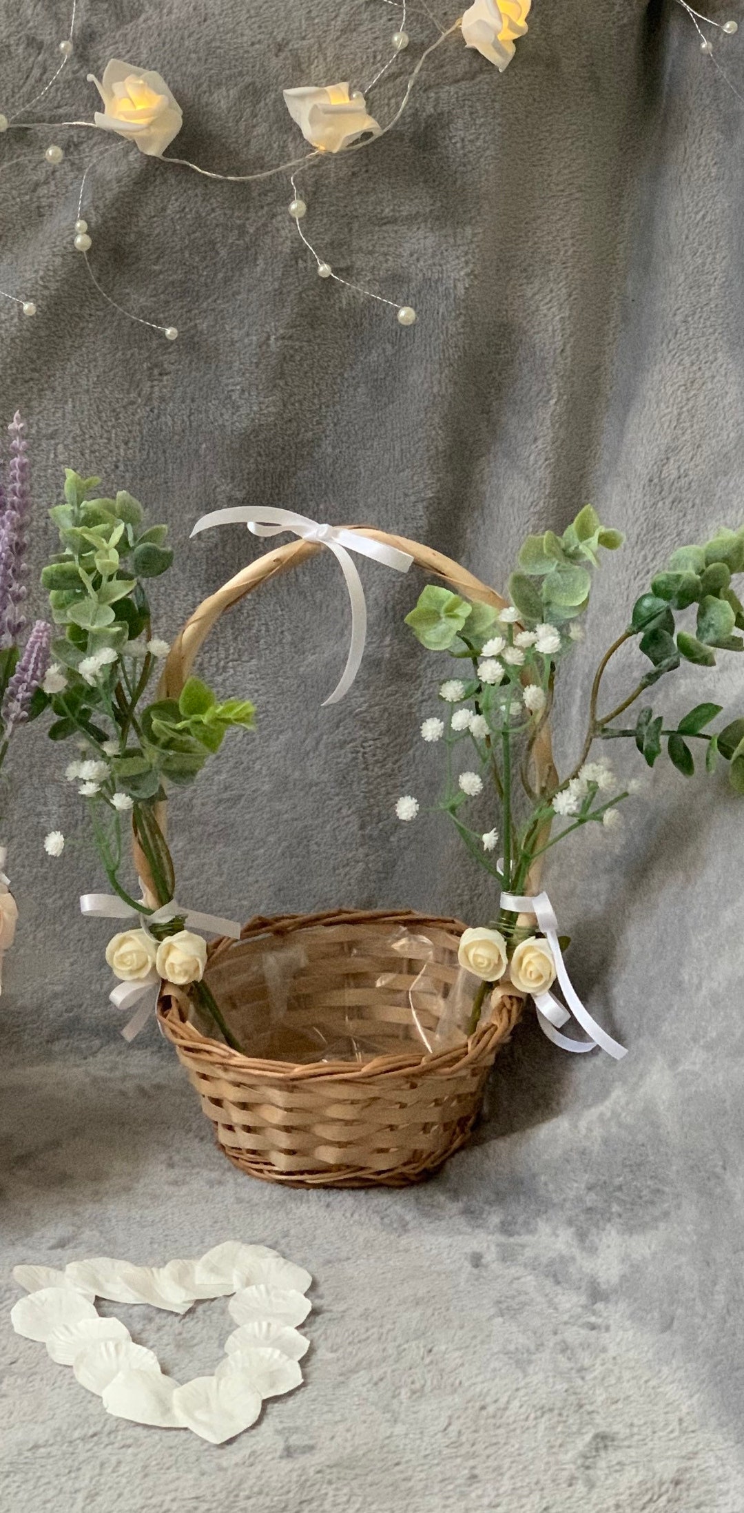 Personalised Small Flower Girl Baskets Weddings Special Etsy