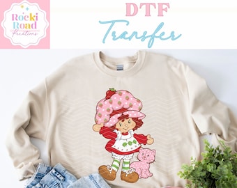 Berry Berry DTF Transfer Made in 80s | Ready to Apply Transfer Vintage Gift for Her | Retro 80s Cartoon Cute Strawberry Doll Trendy Apparel
