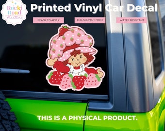 Berry Cartoon Car Window Decal | Permanent Adhesive Truck Window Decal | Retro 80s Dolls Cartoon | Permanent Vinyl Sticker | Trendy Gift