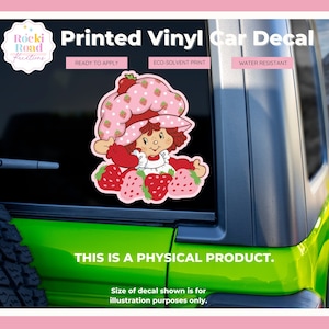 Berry Cartoon Car Window Decal |Permanent Adhesive Truck Window Decal | Retro 80s Dolls Cartoon | Permanent Vinyl Sticker | Trendy Gift