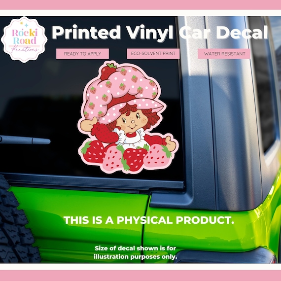 Berry Cartoon Car Window Decal | Permanent Adhesive Truck Window Decal | Retro 80s Dolls Cartoon | Permanent Vinyl Sticker | Trendy Gift