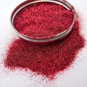 LOVESTRUCK | Valentines Love Red Fine Metallic Glitter for Tumbler, Resin Art, Slime, Nail Art, Body Makeup | Glitter in Bag| Valentines Day