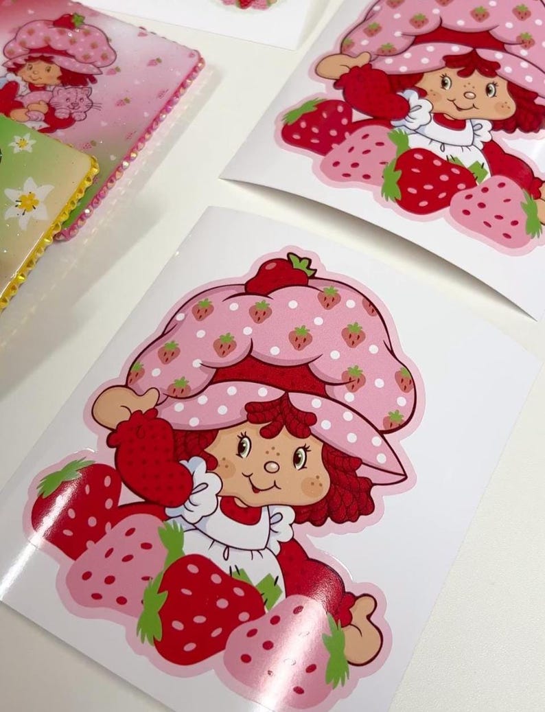 Berry Cartoon Car Window Decal | Permanent Adhesive Truck Window Decal | Retro 80s Dolls Cartoon | Permanent Vinyl Sticker | Trendy Gift image 2