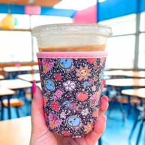 Composition Book Teacher Coffee Cup Sleeve Iced Coffee Lover Trendy Gift Cup Cover Office Staff Speech Therapist Mug Sleeve School Gift