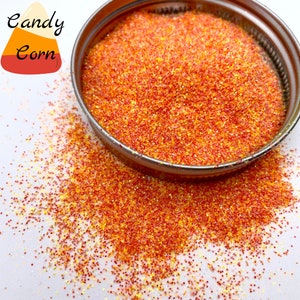 CANDY CORN | Orange Red Yellow Fine Mix Metallic Glitter | Halloween | Birthday Party Mix | Tumblers, Resin Art, Nail Art, Snow Globe, Craft