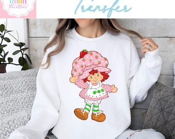 Pink Berry DTF Transfer | Made in 80s | Ready to Apply | Gift for Her | Retro 80s Cartoon | Cute Strawberry Doll | Trendy Apparel | Holiday