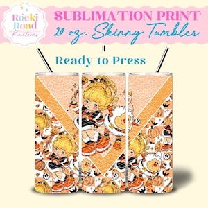 Halloween Vibes | Sublimation Print | Spooky Season Halloween Tumbler Wrap | Ready to Press | Sublimation Tumbler | Spooky Rainbow