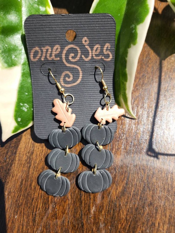 Black and Gold Pumpkins Etsy