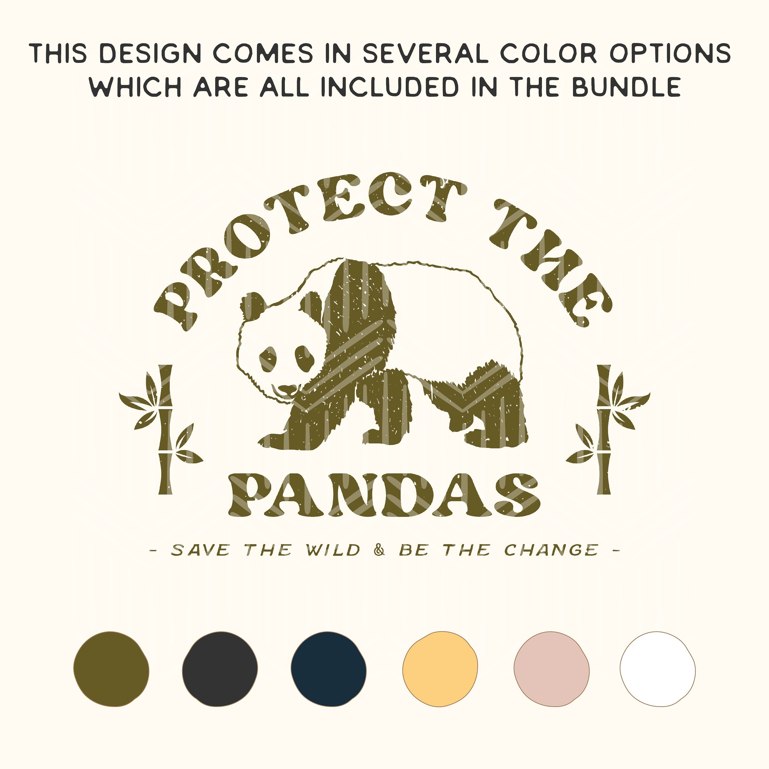 Protect the Pandas Png Digital Download Bundle Png Bundle Wildlife Png ...