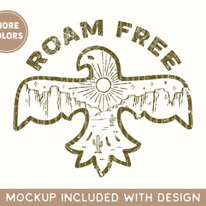 Roam Free Png | Free Bird Png | Digital Download Bundle | Western Png | Adventure Png | Digital Download | Sublimation Png | Png Files