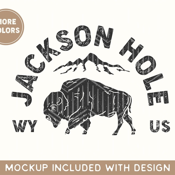 Jackson Hole Png | Digital Download Bundle | Png Bundle | Bison Buffalo Png | Adventure Png | Digital Download | Png Files