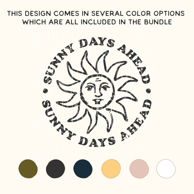 Sunny Days Ahead Png Digital Download Bundle Png Bundle Sun Png Summer