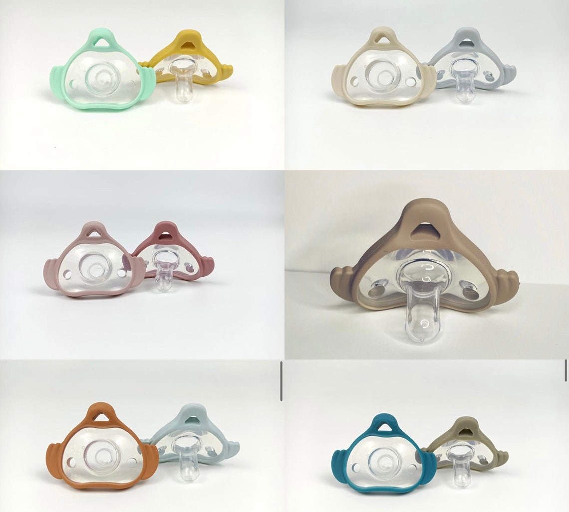 2pk Flexible Silicone BreastLike Dummy Pacifier Soother 03M Etsy