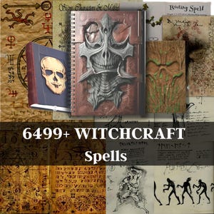 books of 6399+ spells, witchcraft spells books, book of shadows, occult, pagan, oagan printable, wicca spells, Grimoire, magic rituals