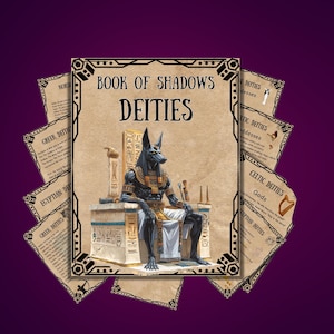 secret witchcraft gods and goddesses, deities book of shadows, grimoire pages, printable witchcraft, pagan, wiccan, beginner, cheat sheet