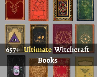 Huge Witchy Grimoires, witchcraft books bundle, Magick Ritual, SPellbook kit, beginner witch grimoires, starter wicca, witch kit PDF