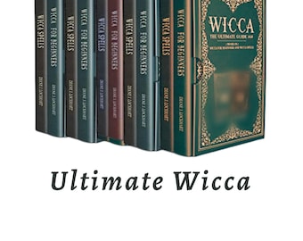 Libros auténticos de Wicca para brujas, libros de brujería para principiantes, guía de Wicca, hechizos wiccanos, grimorios, paganos, ocultismo, magia, imprimibles de brujería.