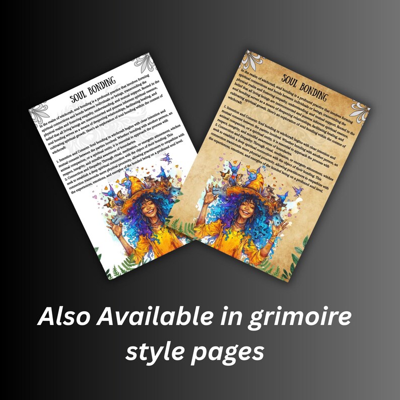 Soul Pages Examples Perfect Soul Magic Pages, Grimoire, Printable Witch Kit, Soul Travel ...