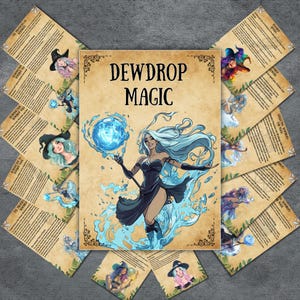 Secret Dew Magic Grimoire bundle, Wiccan Book of shadows pages, witch journal, rituals, pagan, witchcraft, beginner, grimoire, BOS