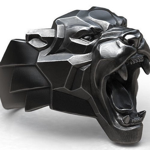 Buy Black Panther Tiger Cat Animal Signet Silver Men's Ring Online in India - Etsy Buy Black Panther Tiger Cat Animal Signet Silver Men's Ring Online in India - Etsy