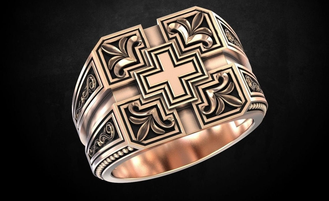 925 Sterling Silver Cross Ring Cross Ring Christian Etsy UK