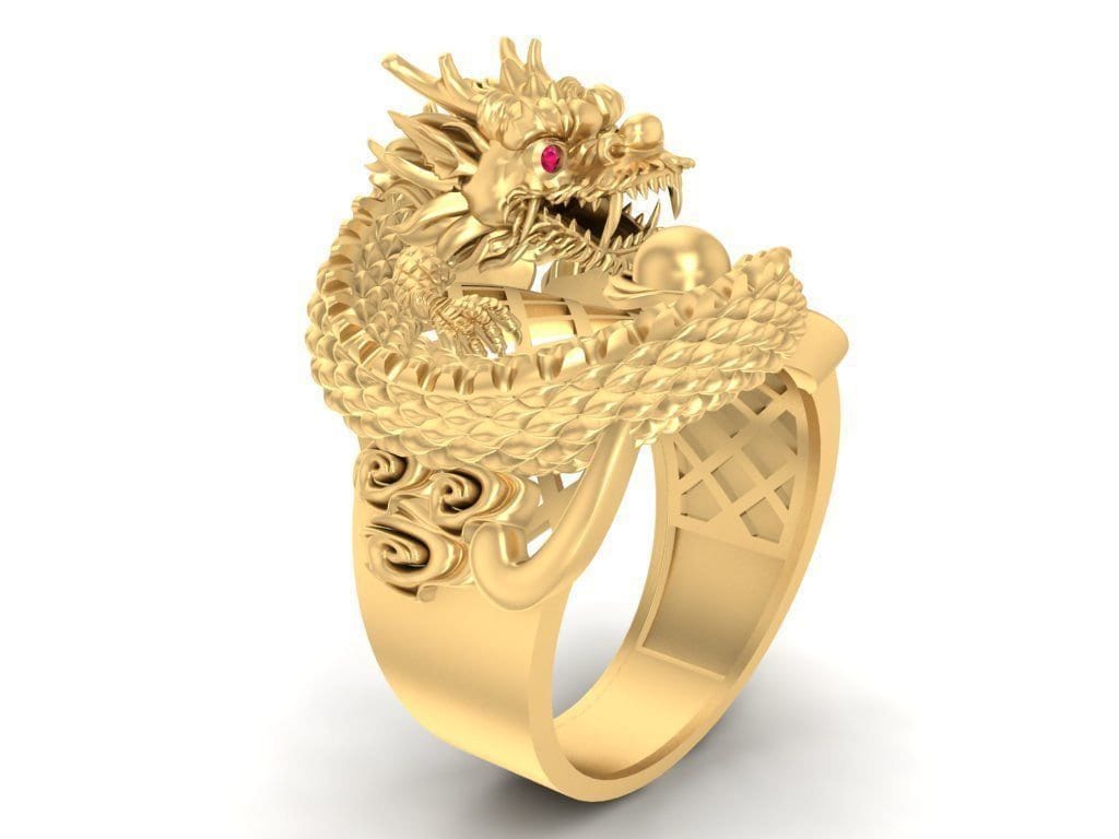 925 Sterling Silver Dragon Men Ring Silver Dragon Ring Solid - Etsy