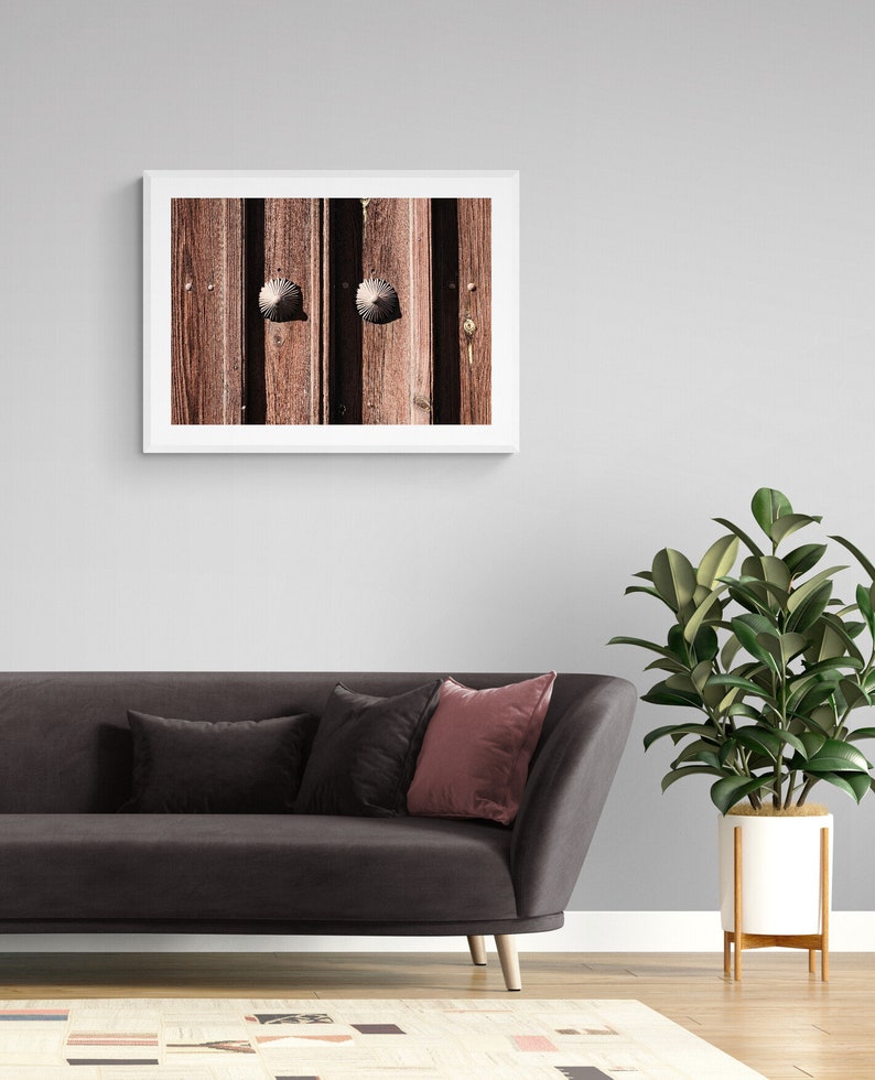 Brown Door Printable Urban Wall Art Door Wall Art Rustic Etsy