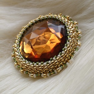 Handmade Golden Brooch