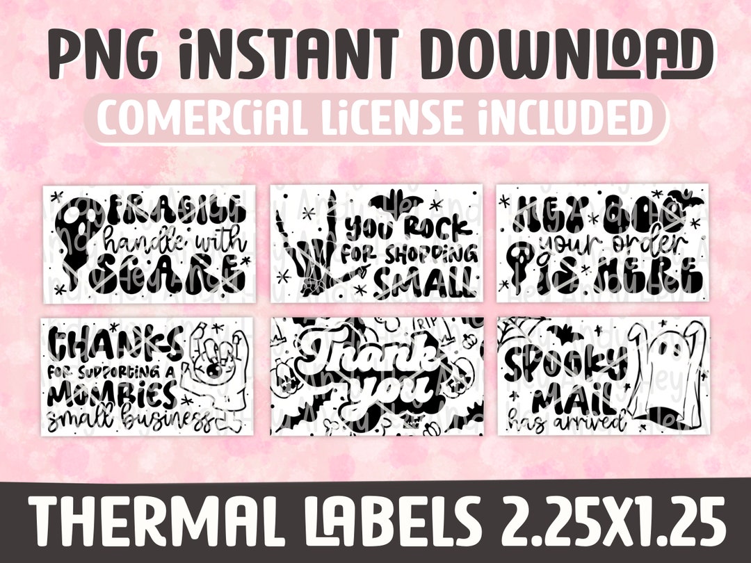 Spooky Mail Thermal Printer Labels, Halloween Packaging Thermal