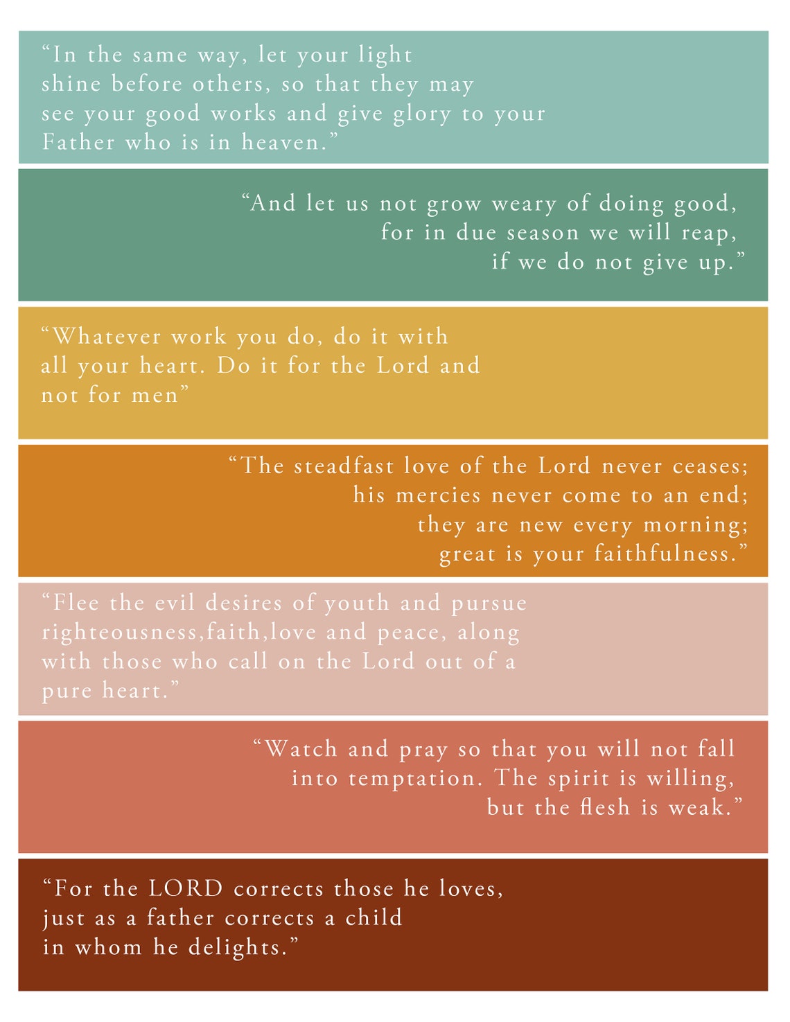 Neutral Colored Behavior Chart Printable, Bible Verse Chart, Digital ...