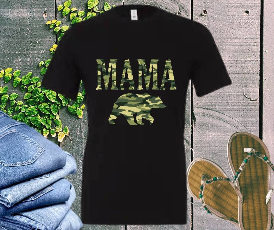 Camo mama bear shirt Clearance