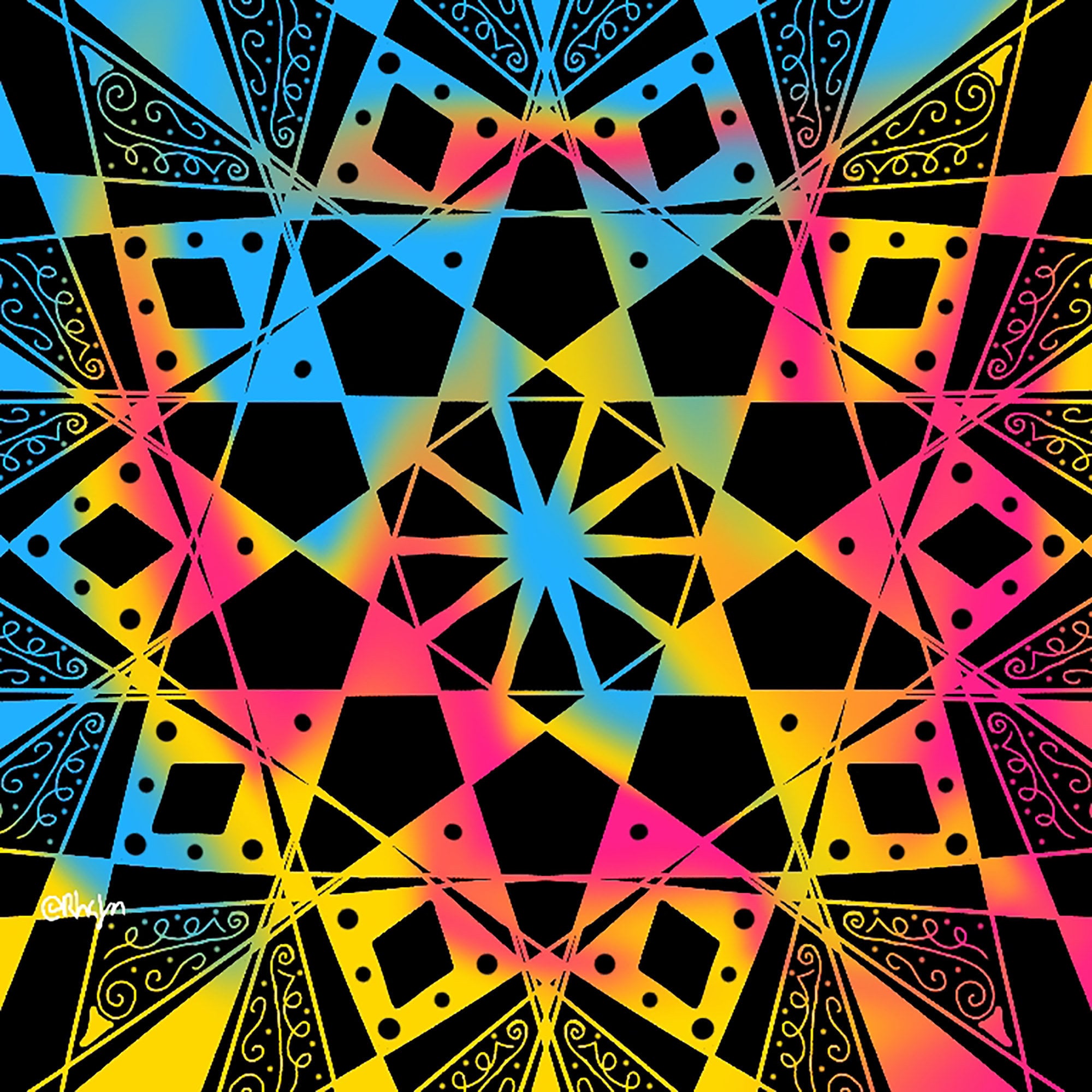 Hidden Pan Flag Mandala - Etsy