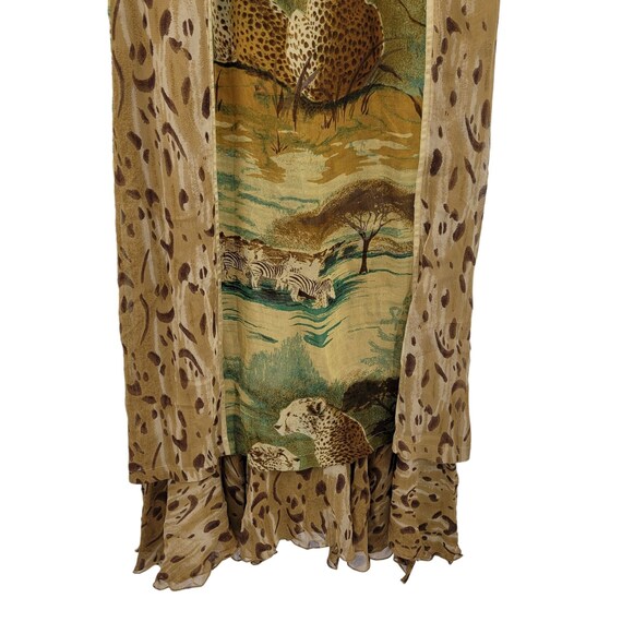 Vintage French Cheetah Mesh Dress (S)