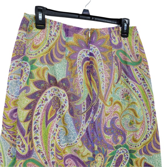 Vtg Barneys New York Hippie Pastel Paisley Beaded… - image 9