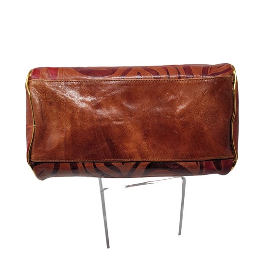 Vintage Southwestern Oxblood Genuine Leather Tool… - image 5