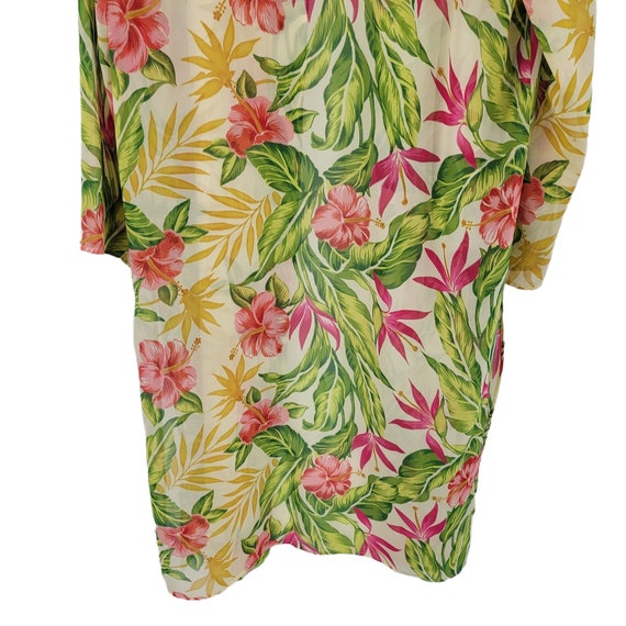 Vtg 70's Leslie Fay Duster Coverup Coconut Girl T… - image 9