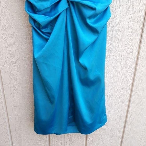 Vintage 90's Suzi Chin Y2K Cocktail Dress Slip Ru… - image 8